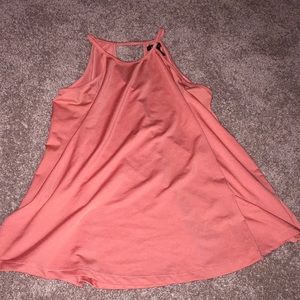 Salmon coloured halter top